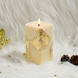 White Gold Love & Kindness- Combo Set of 2 Cinnamon Roll Scented Pillar Candles