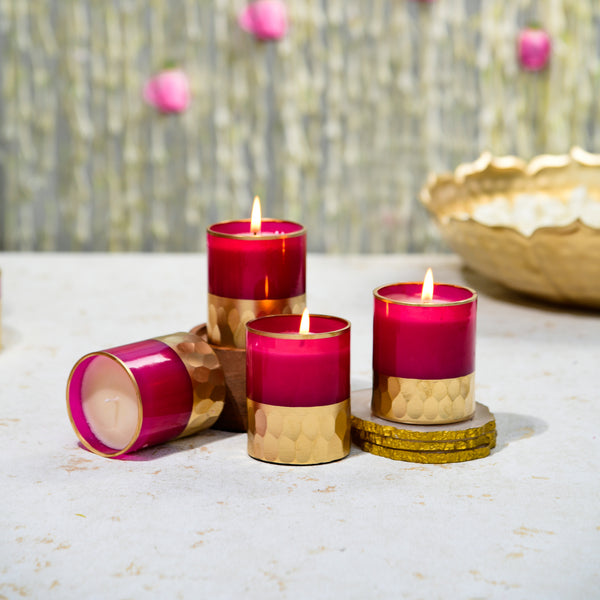 &lt;center&gt; Set of 2 Votive Candles