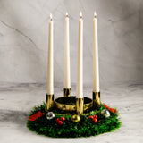 Set of 4 Twirl Taper Candles - Vanilla Cinnamon Scented