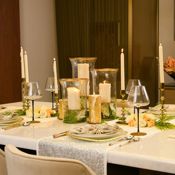 Festive Ivory Table Decor Styling Set