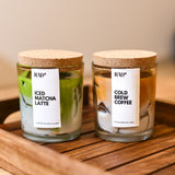 Iced Matcha and Cold Brew Candle Gift Box