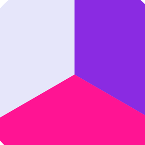 Blue Violet - Deep Pink - Lavender