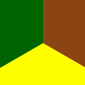 Saddle Brown - Yellow - Dark Green