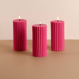 Combo of 3 Ivory 'Belief' Candles - Vanilla Cinnamon Scented