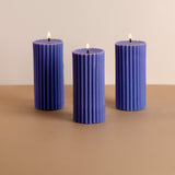 Combo of 3 Ivory 'Belief' Candles - Vanilla Cinnamon Scented