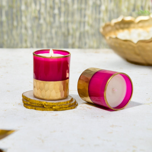 &lt;center&gt; Set of 2 Votive Candles