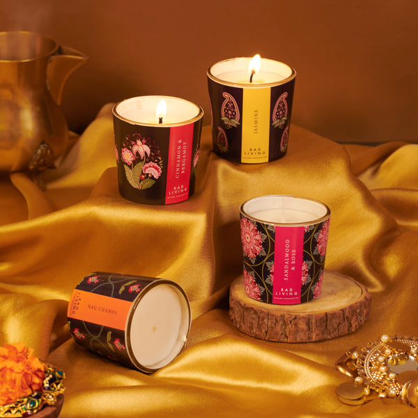 &lt;center&gt; Set of 4 Votive Candles