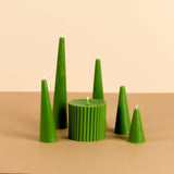 Infinity Set of 6 Forest Green Candles - Crème de la Shea Scented